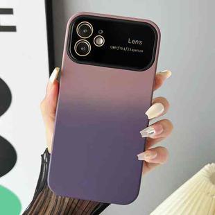 For iPhone 12 Gradient PC + TPU Shockproof Phone Case(Pink Purple)