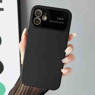 For iPhone 12 Gradient PC + TPU Shockproof Phone Case(Black)