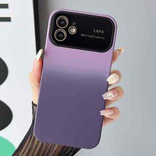 For iPhone 11 Gradient PC + TPU Shockproof Phone Case(Dark Purple)