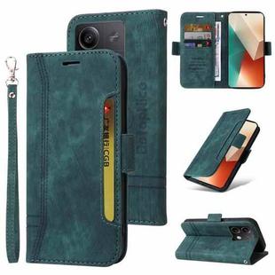 For Xiaomi Redmi Note 13 5G Global BETOPNICE Dual-side Buckle Leather Phone Case(Green)