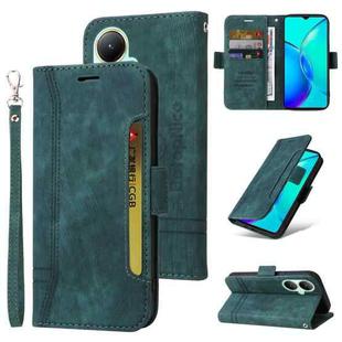For vivo Y35+ BETOPNICE Dual-side Buckle Leather Phone Case(Green)