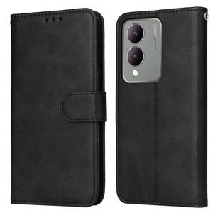 For vivo Y17s Classic Calf Texture Flip Leather Phone Case(Black)