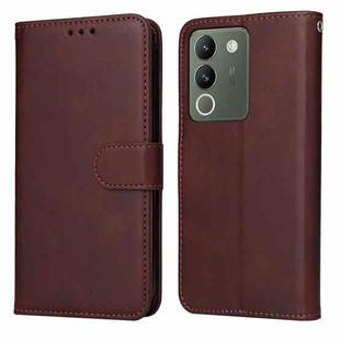 For vivo Y200 / V29e Global Classic Calf Texture Flip Leather Phone Case(Brown)