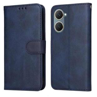 For vivo Y03 4G Classic Calf Texture Flip Leather Phone Case(Blue)