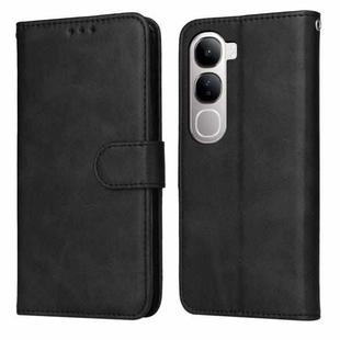 For vivo V40 Lite 4G / 5G IDN Classic Calf Texture Flip Leather Phone Case(Black)