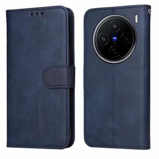 For vivo X200 Classic Calf Texture Flip Leather Phone Case(Blue)