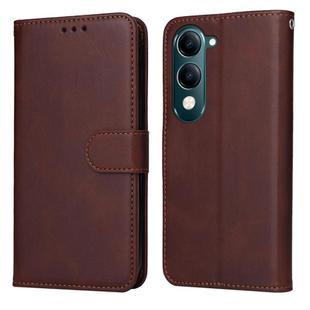 For vivo Y29s 5G / Y04 4G Classic Calf Texture Flip Leather Phone Case(Brown)