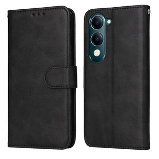 For vivo Y29s 5G / Y04 4G Classic Calf Texture Flip Leather Phone Case(Black)