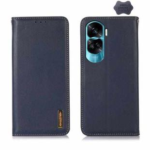 For Honor 90 Lite 5G / X50i KHAZNEH Nappa Top Layer Cowhide Leather Phone Case(Blue)