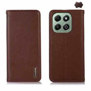 For Honor X6b KHAZNEH Nappa Top Layer Cowhide Leather Phone Case(Brown)