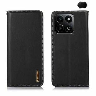 For Honor Play 60 Plus / 200 Smart KHAZNEH Nappa Top Layer Cowhide Leather Phone Case(Black)