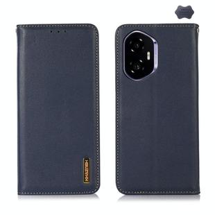 For Honor 400 KHAZNEH Nappa Top Layer Cowhide Leather Phone Case(Blue)