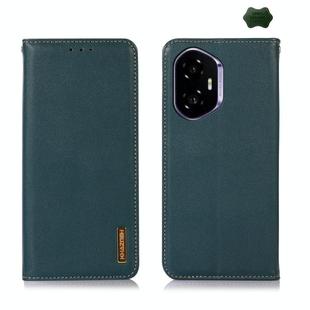 For Honor 400 KHAZNEH Nappa Top Layer Cowhide Leather Phone Case(Green)