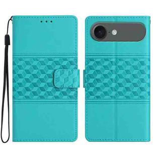 For iPhone 17 Air Diamond Embossed Skin Feel Leather Phone Case(Blue)