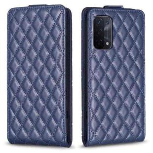 For OPPO  A74 5G / A93 5G /A54 5G Diamond Lattice Vertical Flip Leather Phone Case(Blue)