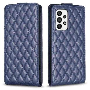 For Samsung Galaxy A23 / M13 4G Diamond Lattice Vertical Flip Leather Phone Case(Blue)