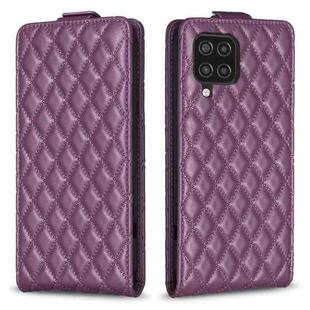For Samsung Galaxy A32 5G Diamond Lattice Vertical Flip Leather Phone Case(Dark Purple)