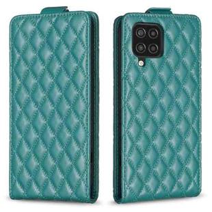 For Samsung Galaxy A32 5G Diamond Lattice Vertical Flip Leather Phone Case(Green)