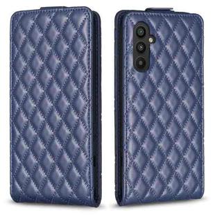 For Samsung Galaxy A15 Diamond Lattice Vertical Flip Leather Phone Case(Blue)
