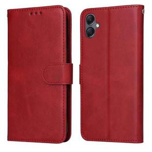 For Samsung Galaxy A05 Classic Calf Texture Flip Leather Phone Case(Red)