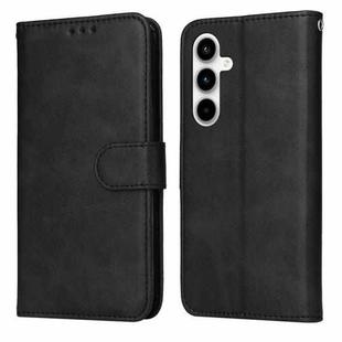 For Samsung Galaxy A35 Classic Calf Texture Flip Leather Phone Case(Black)