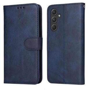 For Samsung Galaxy A55 Classic Calf Texture Flip Leather Phone Case(Blue)