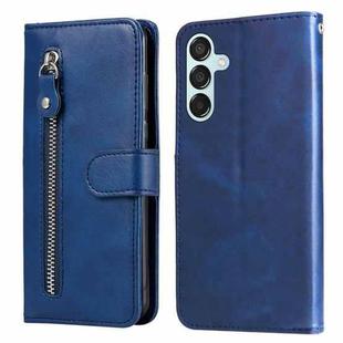 For Samsung Galaxy M15 5G / F15 5G Fashion Calf Texture Zipper Leather Phone Case(Blue)