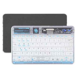 X11S 10 inch Tablet Universal Transparent Backlit Keyboard Compatible For iOS&Android&Windows System(Transparent)