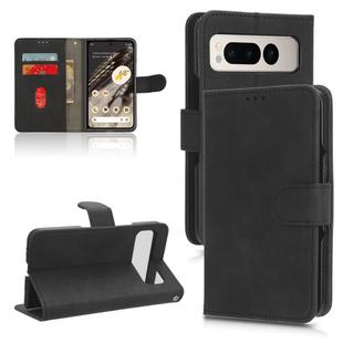 For Google Pixel Fold Skin Feel Magnetic Flip Leather Phone Case(Black)