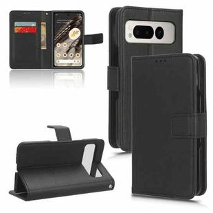 For Google Pixel Fold Lamb Texture Leather Phone Case(Black)
