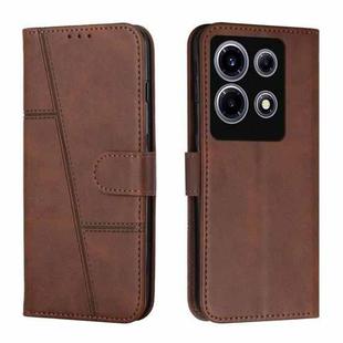 For Infinix Note 30 VIP Stitching Calf Texture Buckle Leather Phone Case(Brown)