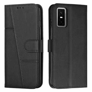 For Infinix GT 30 Pro Stitching Calf Texture Buckle Leather Phone Case(Black)