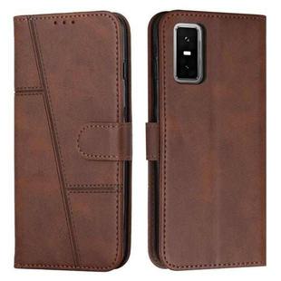 For Infinix GT 30 Pro Stitching Calf Texture Buckle Leather Phone Case(Brown)