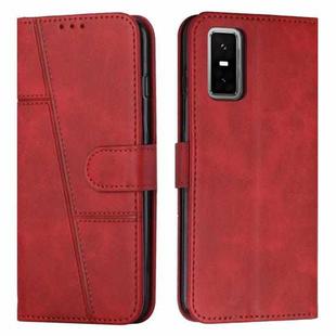 For Infinix GT 30 Pro Stitching Calf Texture Buckle Leather Phone Case(Red)