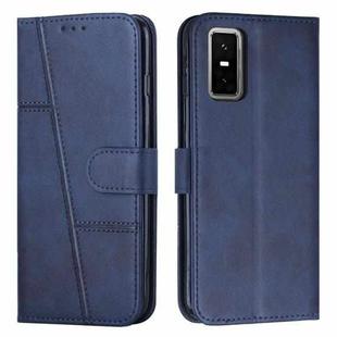 For Infinix GT 30 Pro Stitching Calf Texture Buckle Leather Phone Case(Blue)