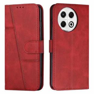 For Tecno Spark 30 Pro Stitching Calf Texture Buckle Leather Phone Case(Red)