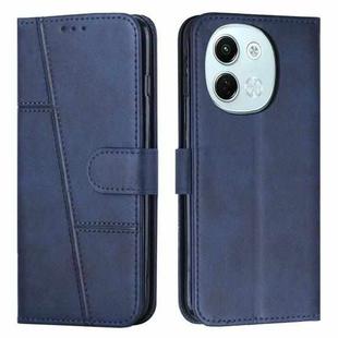 For Tecno Spark 30 5G Stitching Calf Texture Buckle Leather Phone Case(Blue)