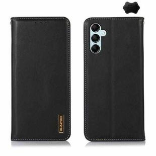 For Samsung Galaxy S24 KHAZNEH Nappa Top Layer Cowhide Leather Phone Case(Black)