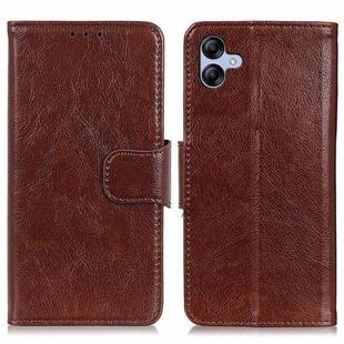 For Samsung Galaxy A05 4G Nappa Texture Leather Phone Case(Brown)