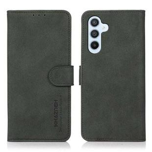 For Samsung Galaxy S24 5G KHAZNEH Matte Texture Leather Phone Case(Green)