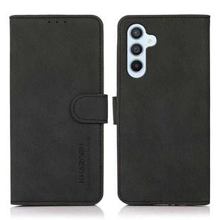 For Samsung Galaxy A55 5G KHAZNEH Matte Texture Leather Phone Case(Black)