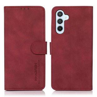 For Samsung Galaxy A55 5G KHAZNEH Matte Texture Leather Phone Case(Red)