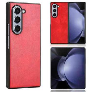 For Samsung Galaxy Z Fold6 Litchi Texture Back Cover Phone Case(Red)