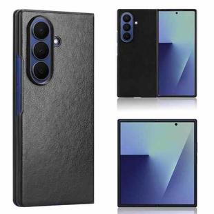 For Samsung Galaxy Z Fold7 5G Litchi Texture Back Cover Phone Case(Black)