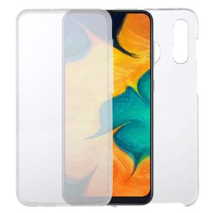 For Samsung Galaxy A30 PC+TPU Ultra-Thin Double-Sided All-Inclusive Transparent Case