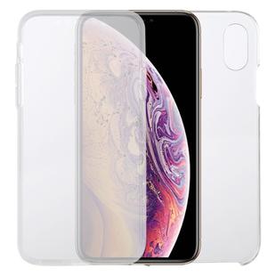 For iPhone XS & X PC+TPU Ultra-Thin Double-Sided All-Inclusive Transparent Case