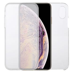 For iPhone XS Max PC+TPU Ultra-Thin Double-Sided All-Inclusive Transparent Case