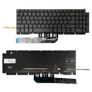For Dell Inspiron G15 5510 5511 5515 5520 US Version Orange Backlight Laptop Keyboard(Black)