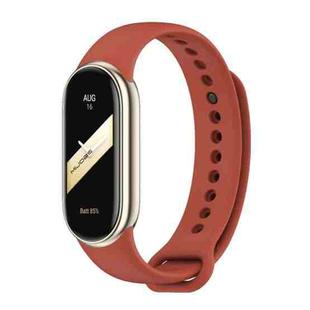 For Xiaomi Mi Band 8 Mijobs Solid Color Silicone Watch Band(Orange)