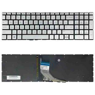 For HP 15m-DR / 15m-DS US Version Laptop Backlight Keyboard(Silver)